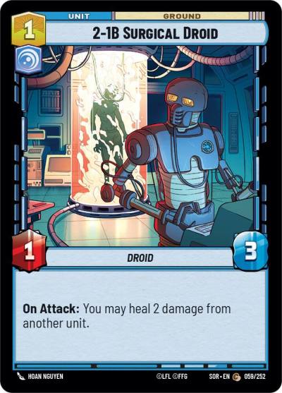 2-1B Surgical Droid 059/252 Spark of Rebellion Star Wars card