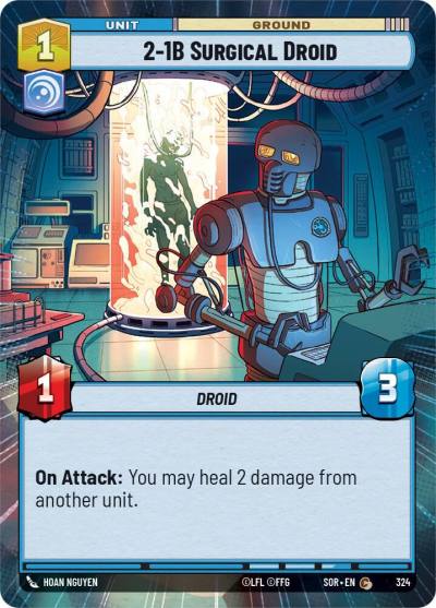 2-1B Surgical Droid (Hyperspace) 324 Spark of Rebellion Star Wars card