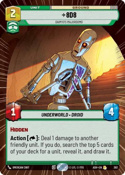 8D8 - Daimyo's Majordomo (Hyperspace) 382 Ashes of the Empire Star Wars card