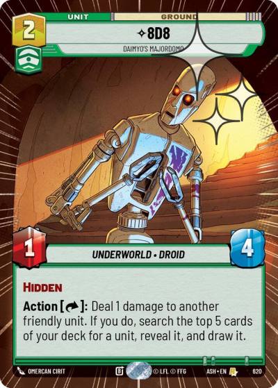 8D8 - Daimyo's Majordomo (Hyperspace Foil) 620 Ashes of the Empire Star Wars card