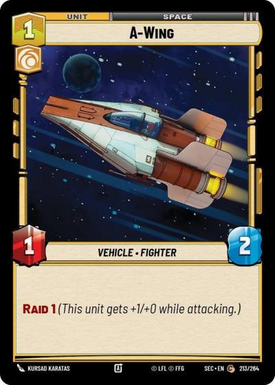 A-Wing 213/264 Secrets of Power Star Wars card