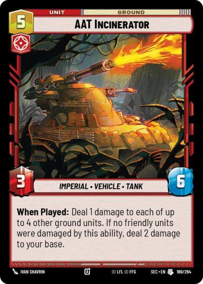 AAT Incinerator 169/264 Secrets of Power Star Wars card
