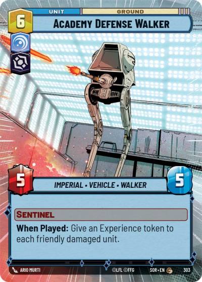Academy Defense Walker (Hyperspace) 303 Spark of Rebellion Star Wars card