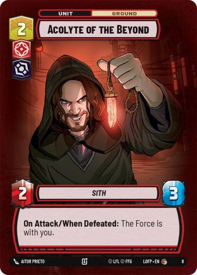 Acolyte of the Beyond 8 Organized Play Promos Star Wars card