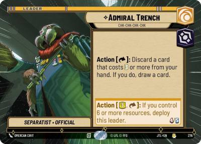 Admiral Trench - Chk-chk-chk-chk (Hyperspace) 276 Jump to Lightspeed Star Wars card