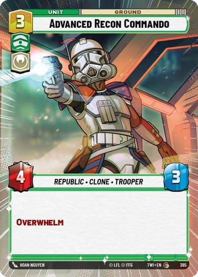 Advanced Recon Commando (Hyperspace) 365 Twilight of the Republic Star Wars card