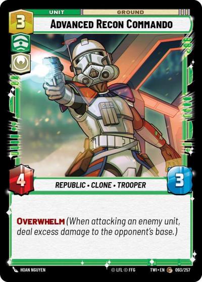 Advanced Recon Commando 093/257 Twilight of the Republic Star Wars card