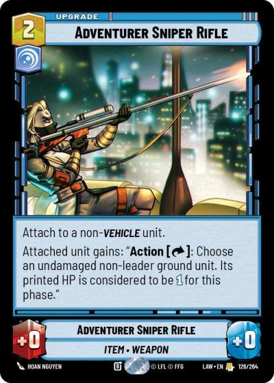 Adventurer's Sniper Rifle 126/264 A Lawless Time Star Wars card