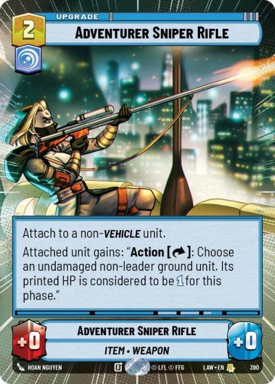 Adventurer's Sniper Rifle (Hyperspace) 390 A Lawless Time Star Wars card