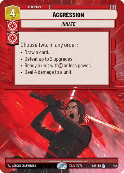 Aggression (Hyperspace) 418 Spark of Rebellion Star Wars card