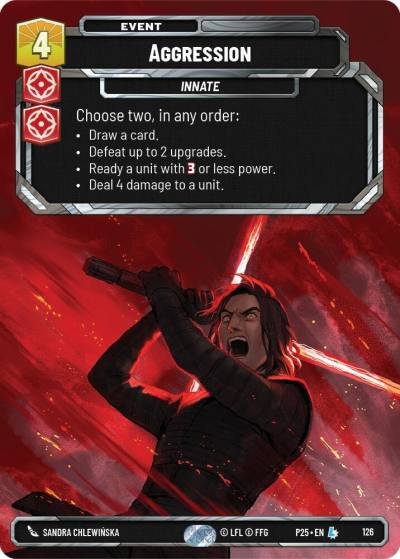 Aggression 126 Sector and Regional Promos: Season 1 Star Wars card