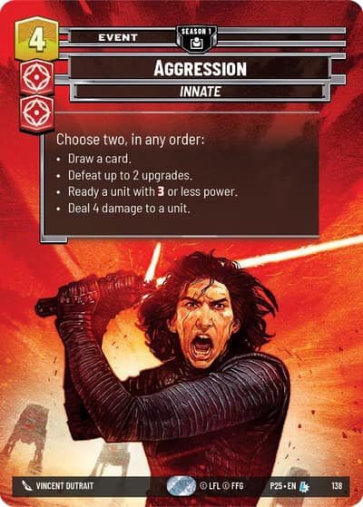 Aggression (138) 138 Sector and Regional Promos: Season 1 Star Wars card