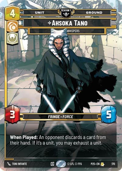 Ahsoka Tano - Chasing Whispers (170) 170 Sector and Regional Promos: Season 1 Star Wars card