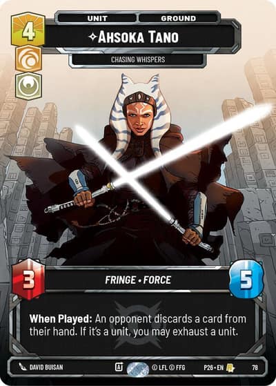 Ahsoka Tano - Chasing Whispers (78) 78 Sector and Regional Promos: Season 1 Star Wars card