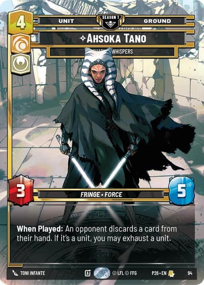 Ahsoka Tano - Chasing Whispers (94) 94 Sector and Regional Promos: Season 1 Star Wars card