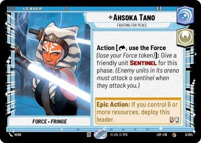 Ahsoka Tano - Fighting For Peace 003/264 Legends of the Force Star Wars card