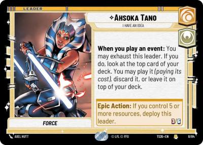 Ahsoka Tano - I Have An Idea 8/84 Twin Suns Star Wars card