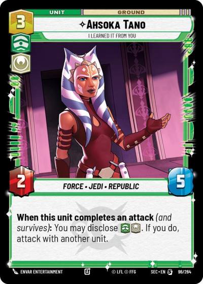 Ahsoka Tano - I Learned It from You 96/264 Secrets of Power Star Wars card