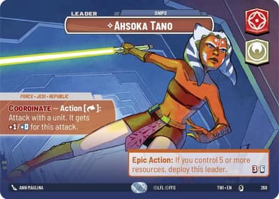 Ahsoka Tano - Snips (Showcase) 268 Twilight of the Republic Star Wars card