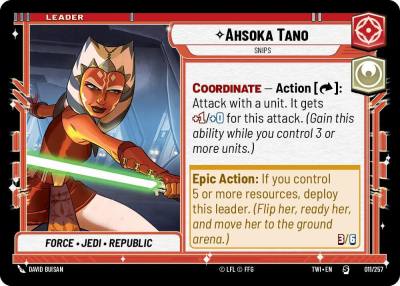 Ahsoka Tano - Snips 011/257 Twilight of the Republic Star Wars card