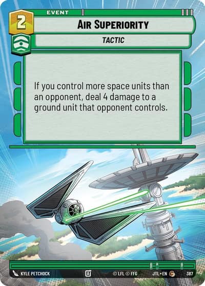 Air Superiority (Hyperspace) 387 Jump to Lightspeed Star Wars card