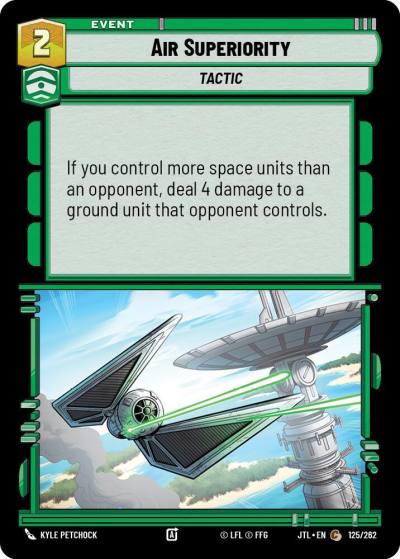 Air Superiority 125/262 Jump to Lightspeed Star Wars card