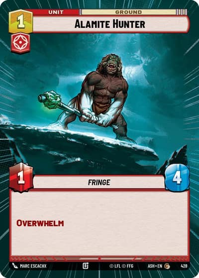 Alamite Hunter (Hyperspace) 428 Ashes of the Empire Star Wars card
