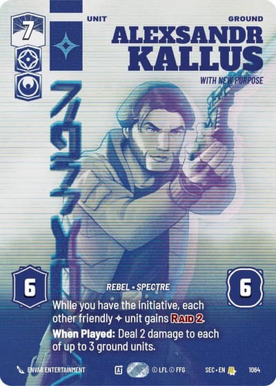 Alexsandr Kallus - With New Purpose (Prestige) 1064 Secrets of Power Star Wars card