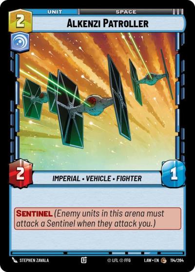 Alkenzi Patroller 114/264 A Lawless Time Star Wars card