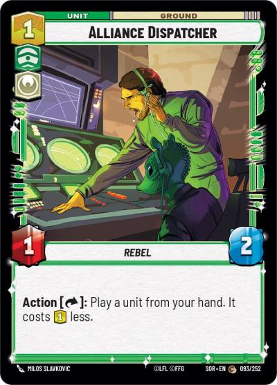 Alliance Dispatcher 093/252 Spark of Rebellion Star Wars card
