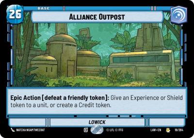 Alliance Outpost 19 A Lawless Time Star Wars card