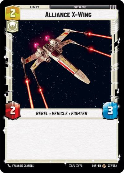 Alliance X-Wing 237/252 Spark of Rebellion Star Wars card