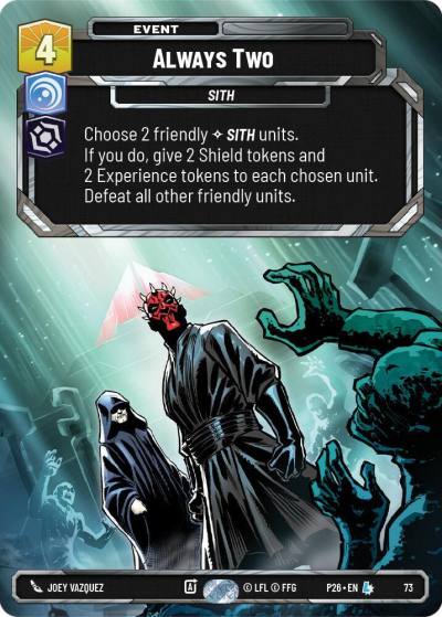Always Two (73) 73 Sector and Regional Promos: Season 1 Star Wars card
