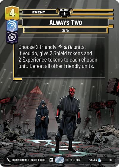 Always Two (89) 89 Sector and Regional Promos: Season 1 Star Wars card