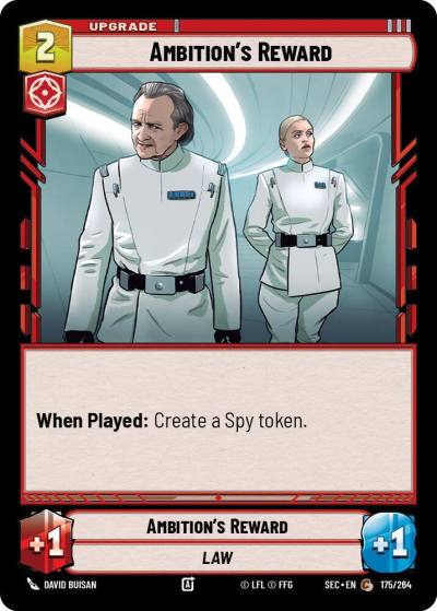 Ambition's Reward 175/264 Secrets of Power Star Wars card