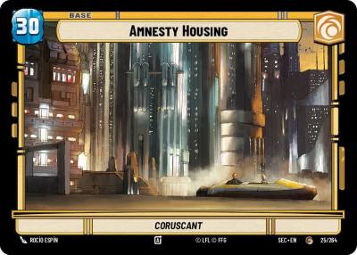 Amnesty Housing // Experience 25/264 // T02/T02 Secrets of Power Star Wars card