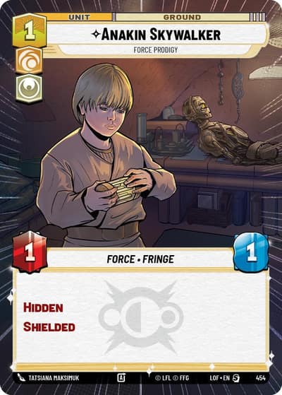 Anakin Skywalker - Force Prodigy (Hyperspace) 454 Legends of the Force Star Wars card