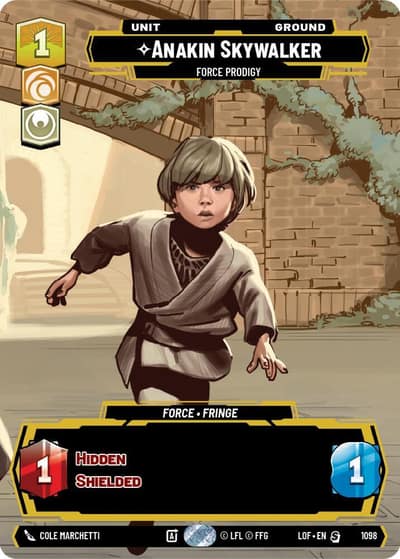 Anakin Skywalker - Force Prodigy (Prestige Foil) 1098 Legends of the Force Star Wars card