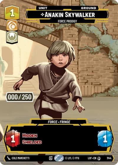 Anakin Skywalker - Force Prodigy (Serialized) 1144 Legends of the Force Star Wars card