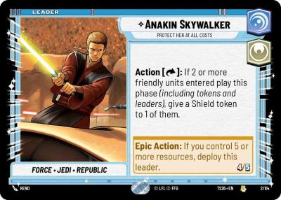Anakin Skywalker - Protect Her At All Costs 2/84 Twin Suns Star Wars card