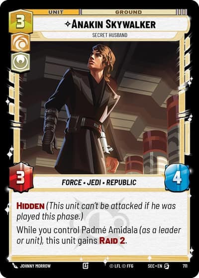 Anakin Skywalker - Secret Husband (Foil) 711 Secrets of Power Star Wars card