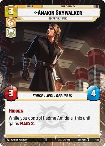 Anakin Skywalker - Secret Husband (Hyperspace) 465 Secrets of Power Star Wars card