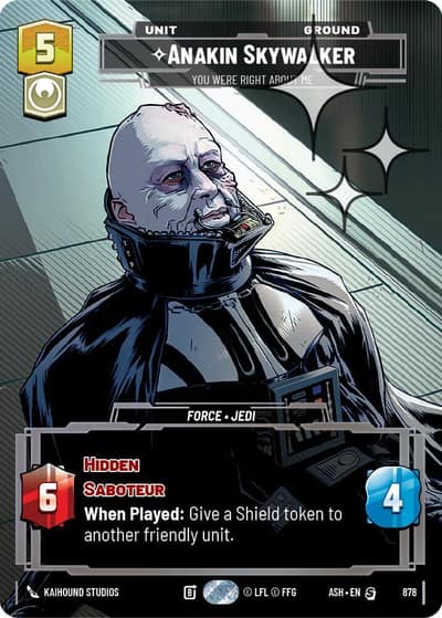 Anakin Skywalker - You Were Right About Me (Prestige Foil) 878 Ashes of the Empire Star Wars Unlimited card