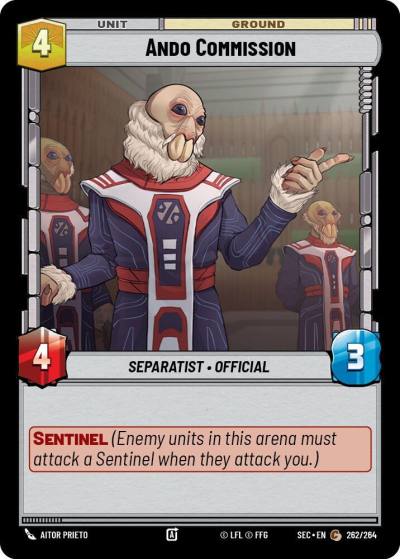 Ando Commission 262/264 Secrets of Power Star Wars card