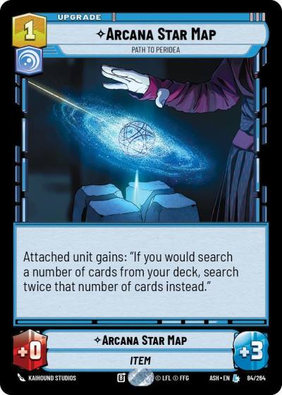 Arcana Star Map - Path to Peridea 84/264 Ashes of the Empire Star Wars card