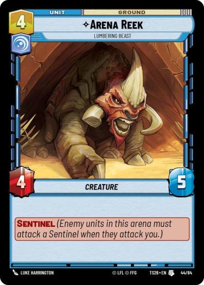 Arena Rek - Lumbering Beast 44/84 Twin Suns Star Wars card