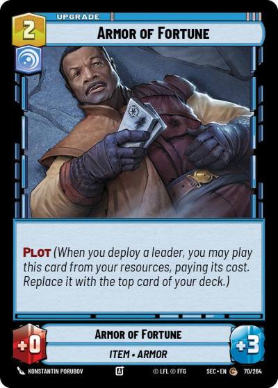 Armor of Fortune 70/264 Secrets of Power Star Wars card