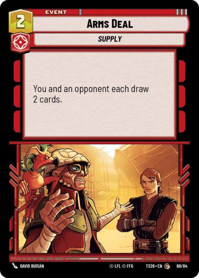 Arms Deal 68/84 Twin Suns Star Wars card