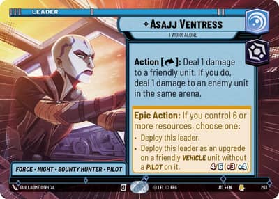 Asajj Ventress - I Work Alone (Hyperspace) 263 Jump to Lightspeed Star Wars card