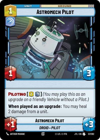Astromech Pilot 057/262 Jump to Lightspeed Star Wars card